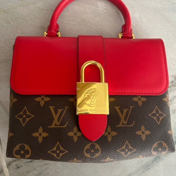 NEW - red and brown handbag - Picture 1 of 5